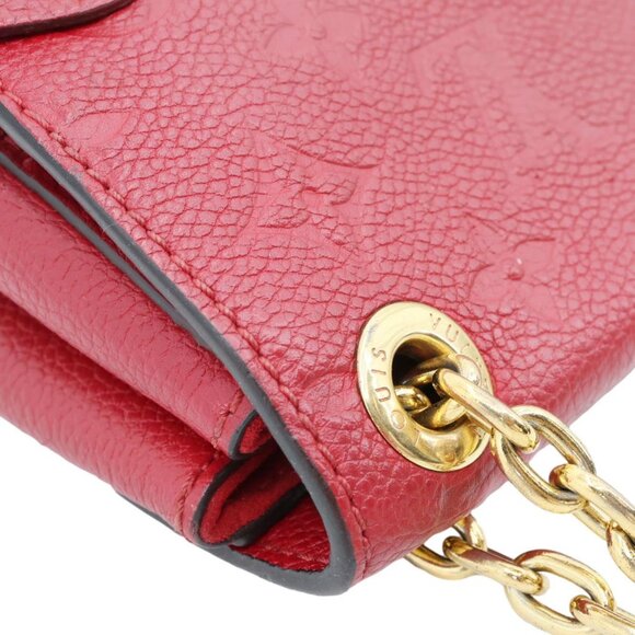 Louis Vuitton Vavin BB Monogram Empreinte Leather Shoulder Bag Red - Picture 6 of 14